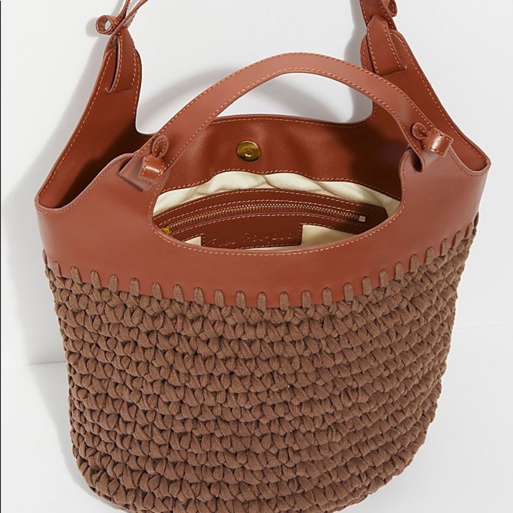 NWOT Free People Magnolia Macrame Tote - Picture 4 of 5